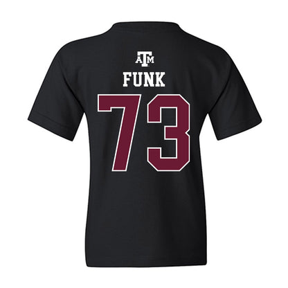 Texas A&M - NCAA Football : Ashton Funk - Black Out 2026 Youth T-Shirt-1