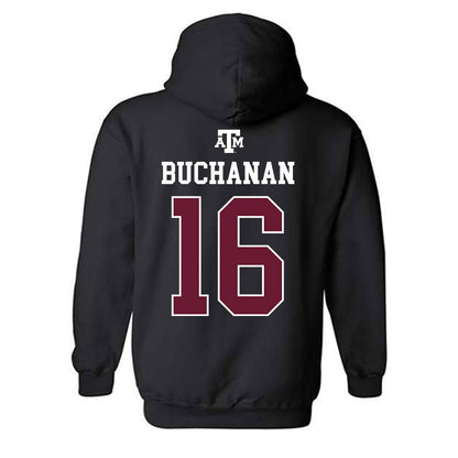 Texas A&M - NCAA Women's Soccer : Trinity Buchanan - Black Out 2026 Hooded Sweatshirt-1