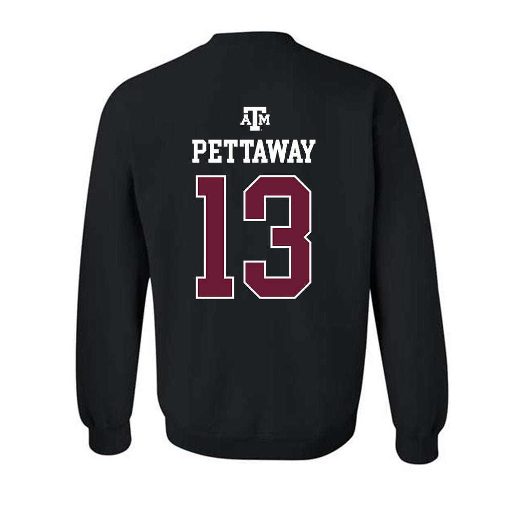 Texas A&M - NCAA Football : Deyjhon Pettaway - Black Out 2026 Crewneck Sweatshirt-1