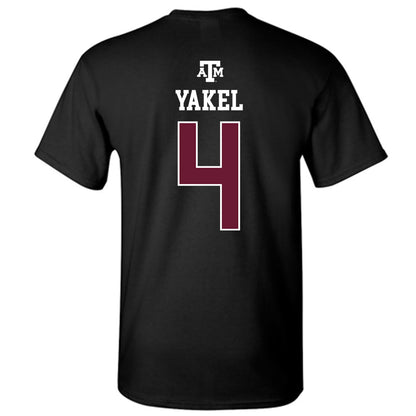 Texas A&M - NCAA Women's Soccer : Isabella Yakel - Black Out 2026 T-Shirt-1