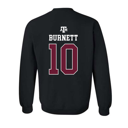 Texas A&M - NCAA Softball : Darby Burnett - Black Out 2026 Crewneck Sweatshirt-1