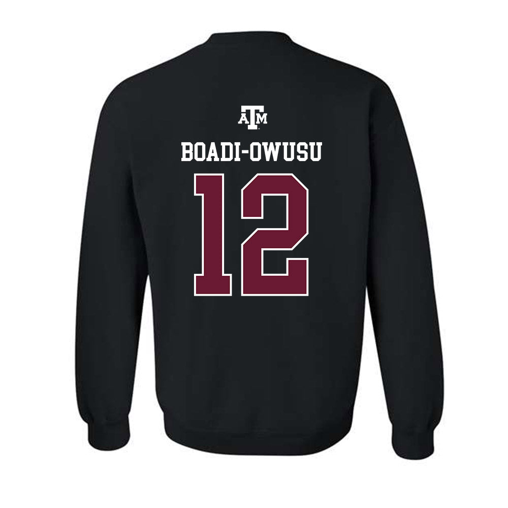 Texas A&M - NCAA Football : Nana Boadi-Owusu - Black Out 2026 Crewneck Sweatshirt-1