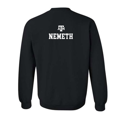 Texas A&M - NCAA Equestrian : Clara Nemeth - Black Out 2026 Crewneck Sweatshirt-1