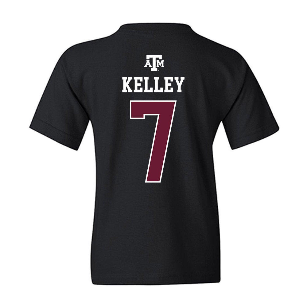 Texas A&M - NCAA Baseball : Matthew Kelley - Black Out 2026 Youth T-Shirt-1