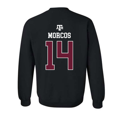Texas A&M - NCAA Football : Eli Morcos - Black Out 2026 Crewneck Sweatshirt-1
