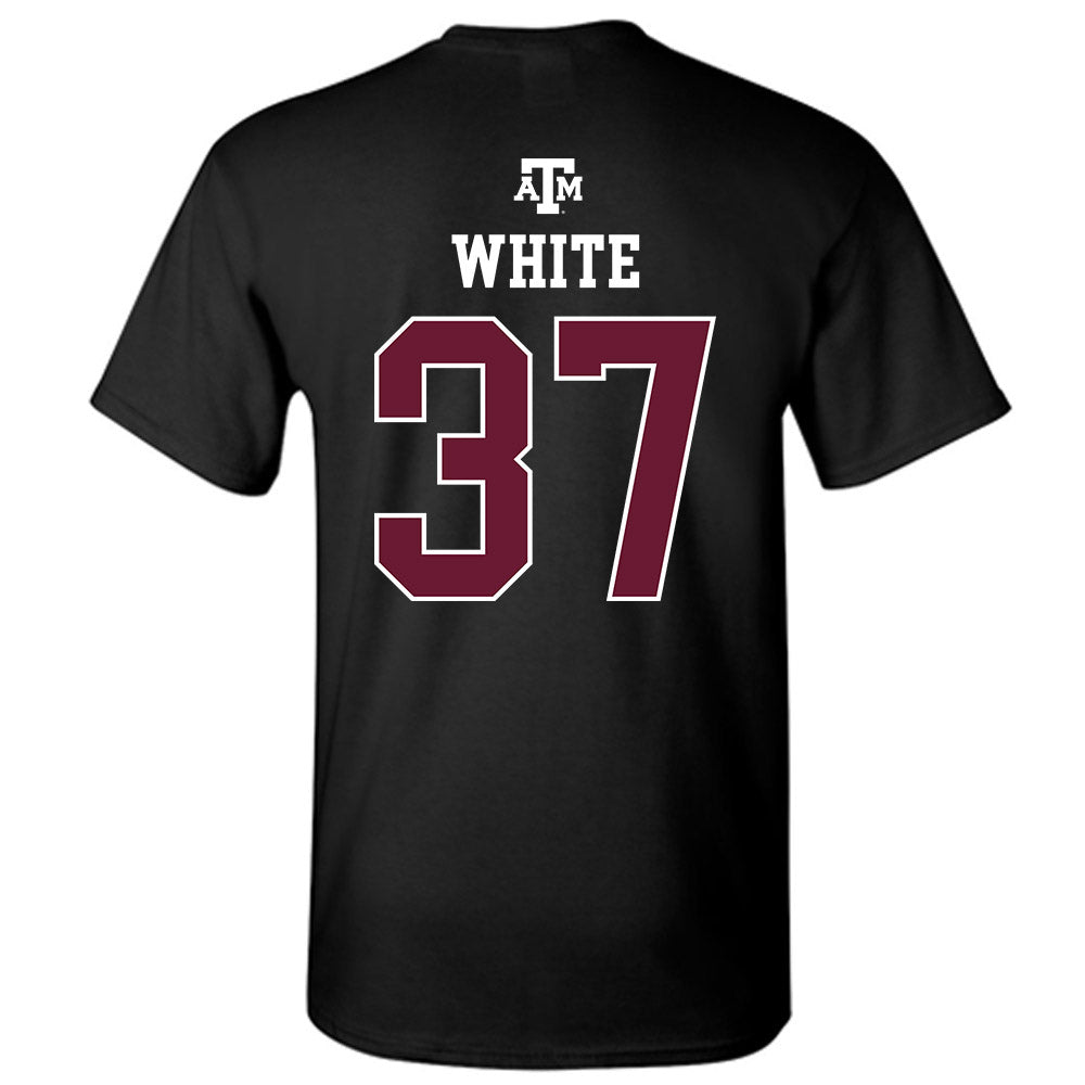Texas A&M - NCAA Football : Tyler White - Black Out 2026 T-Shirt-1
