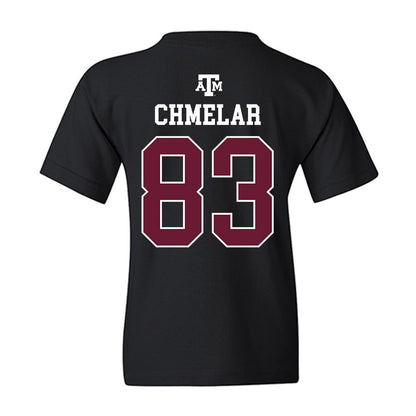 Texas A&M - NCAA Football : Colton Chmelar - Black Out 2026 Youth T-Shirt-1