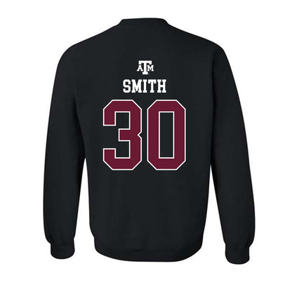 Texas A&M - NCAA Football : Tj Smith - Black Out 2026 Crewneck Sweatshirt-1