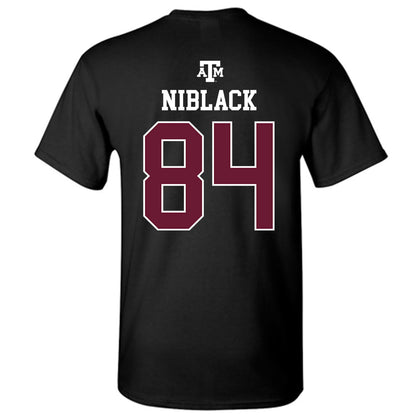 Texas A&M - NCAA Football : Amari Niblack - Black Out 2026 T-Shirt-1