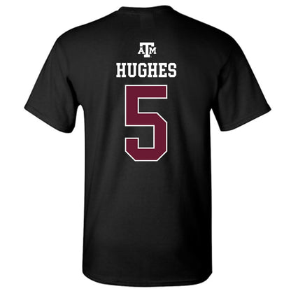 Texas A&M - NCAA Women's Soccer : Blake Hughes - Black Out 2026 T-Shirt-1