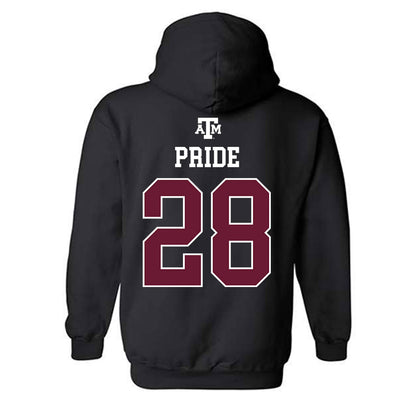 Texas A&M - NCAA Football : Jordan Pride - Black Out 2026 Hooded Sweatshirt-1