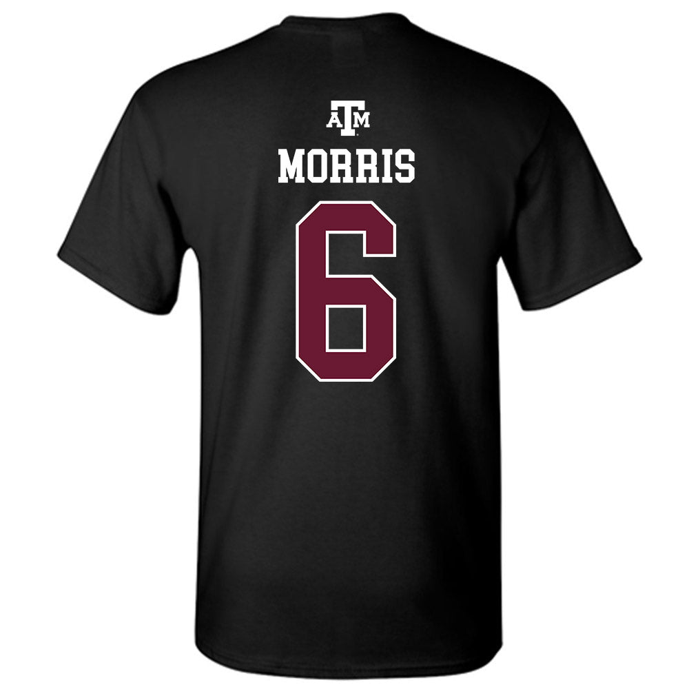 Texas A&M - NCAA Women's Volleyball : Taryn Morris - Black Out 2026 T-Shirt-1