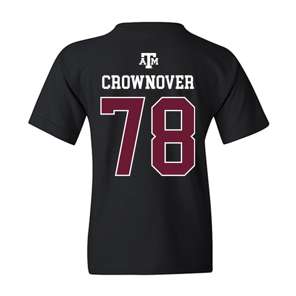 Texas A&M - NCAA Football : Dametrious Crownover - Black Out 2026 Youth T-Shirt-1