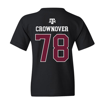 Texas A&M - NCAA Football : Dametrious Crownover - Black Out 2026 Youth T-Shirt-1