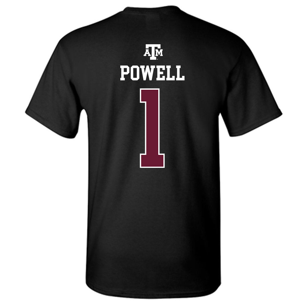Texas A&M - NCAA Softball : Kennedy Powell - Black Out 2026 T-Shirt-1