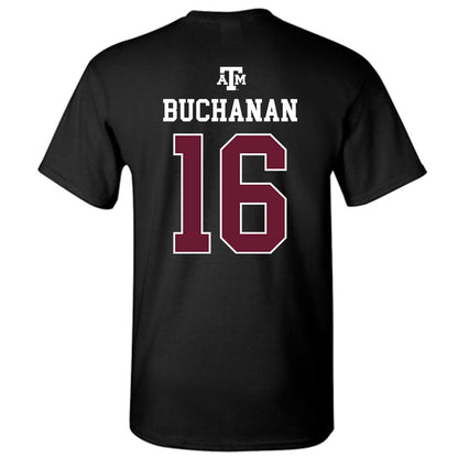 Texas A&M - NCAA Women's Soccer : Trinity Buchanan - Black Out 2026 T-Shirt-1