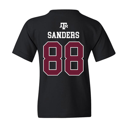 Texas A&M - NCAA Football : DJ Sanders - Black Out 2026 Youth T-Shirt-1