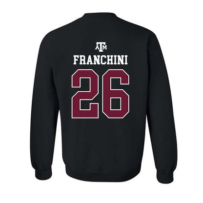 Texas A&M - NCAA Women's Basketball : Anita Franchini - Black Out 2026 Crewneck Sweatshirt-1