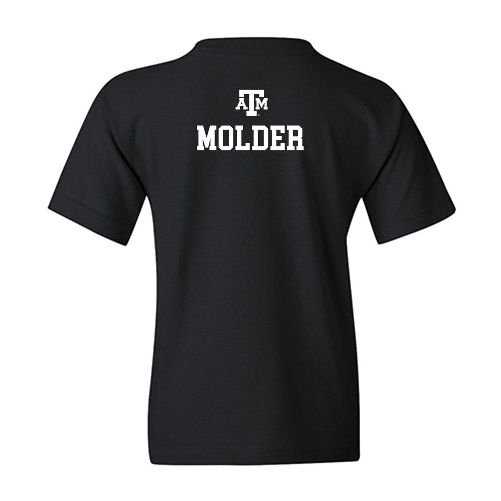 Texas A&M - NCAA Men's Tennis : Markus Molder - Black Out 2026 Youth T-Shirt-1