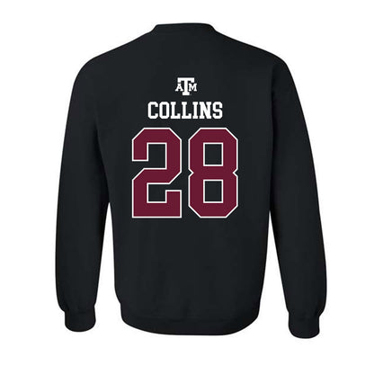 Texas A&M - NCAA Football : Chance Collins - Black Out 2026 Crewneck Sweatshirt-1