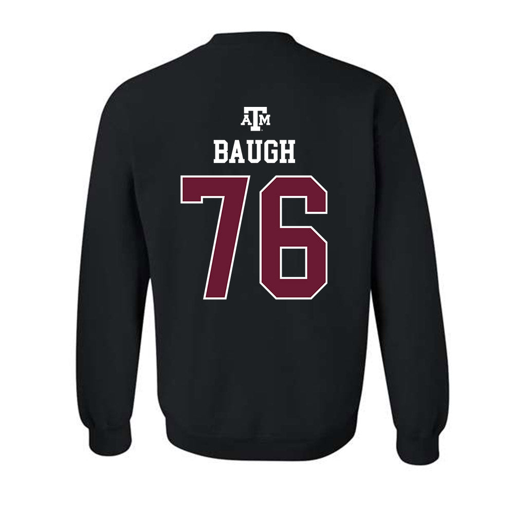 Texas A&M - NCAA Football : Trovon Baugh - Black Out 2026 Crewneck Sweatshirt-1