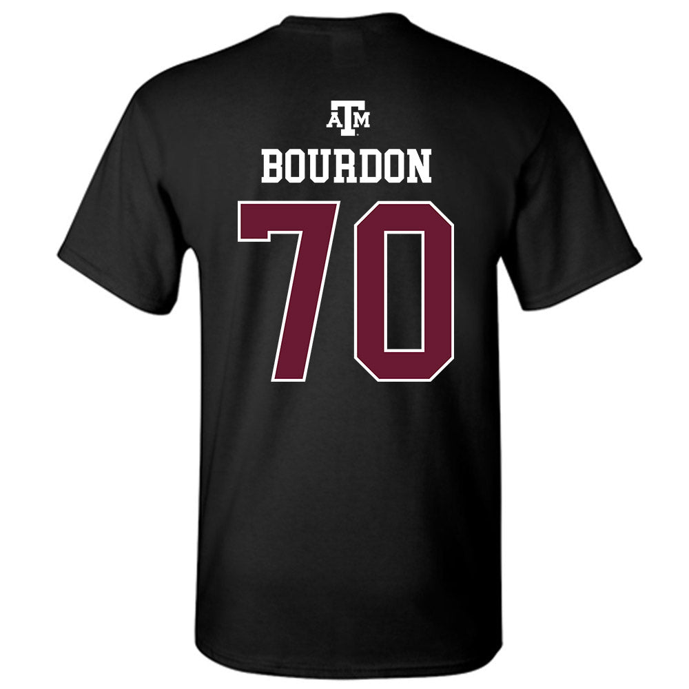 Texas A&M - NCAA Football : Robert Bourdon - Black Out 2026 T-Shirt-1