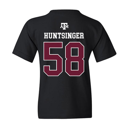 Texas A&M - NCAA Football : William Huntsinger - Black Out 2026 Youth T-Shirt-1