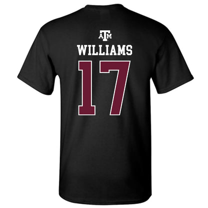 Texas A&M - NCAA Football : Madden Williams - Black Out 2026 T-Shirt-1