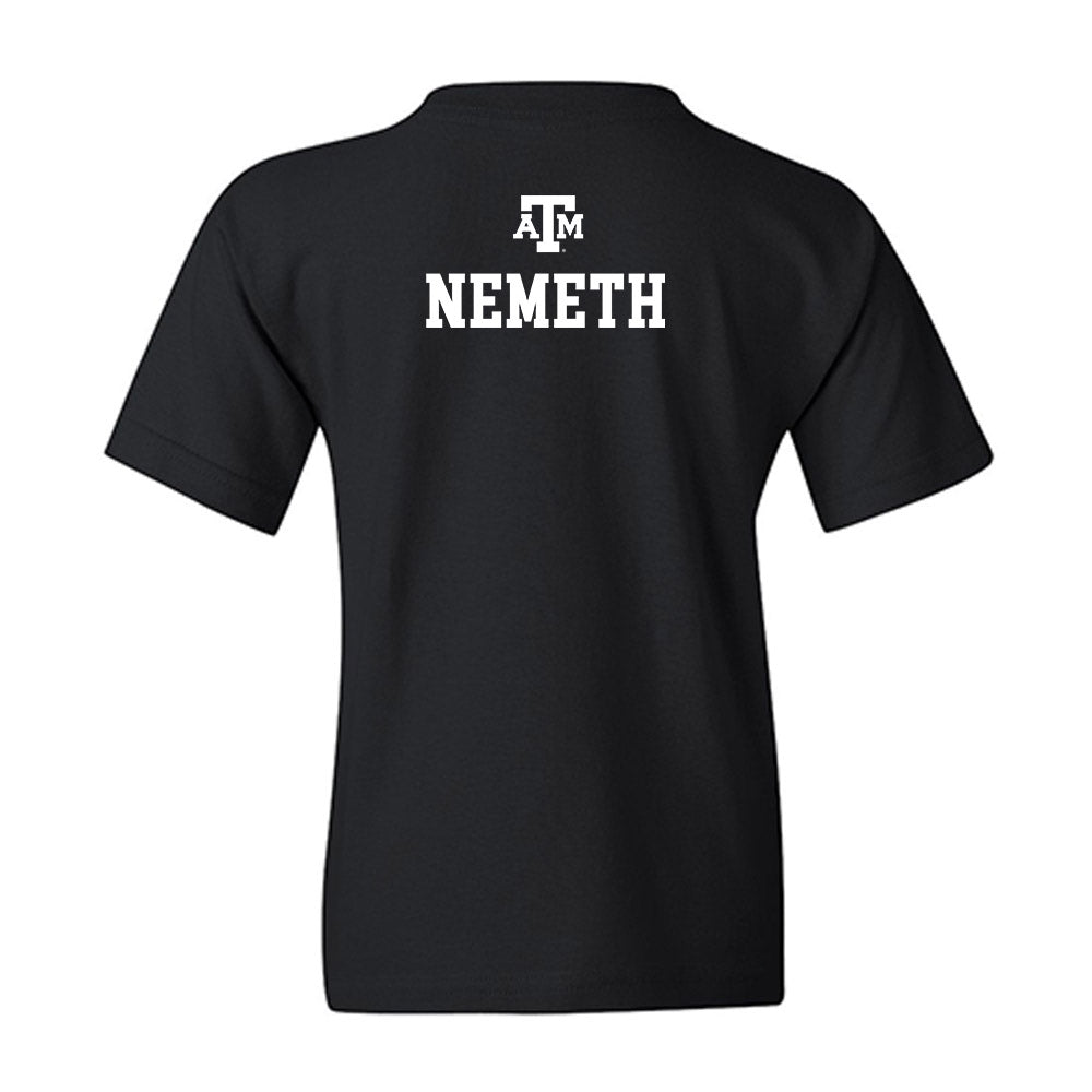 Texas A&M - NCAA Equestrian : Clara Nemeth - Black Out 2026 Youth T-Shirt-1