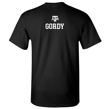 Texas A&M - NCAA Men's Cross Country : Carter Gordy - Black Out 2026 T-Shirt-1