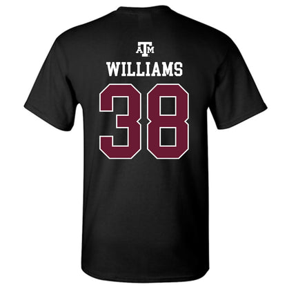 Texas A&M - NCAA Football : Whitaker Williams - Black Out 2026 T-Shirt-1