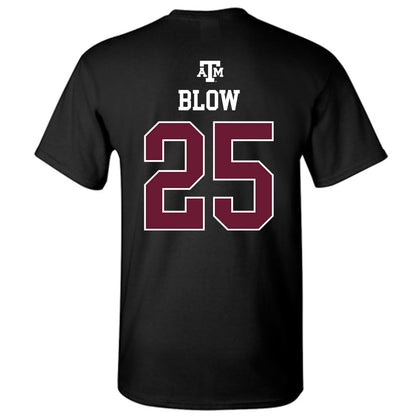 Texas A&M - NCAA Women's Basketball : Salese Blow - Black Out 2026 T-Shirt-1