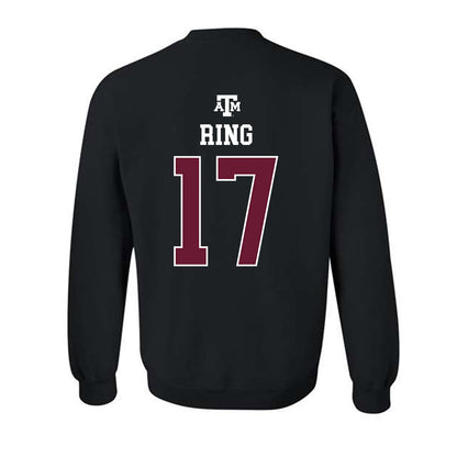Texas A&M - NCAA Women's Volleyball : Natalie Ring - Black Out 2026 Crewneck Sweatshirt-1