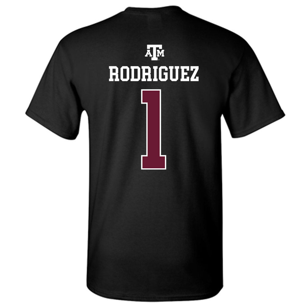 Texas A&M - NCAA Women's Volleyball : Gabi Rodriguez - Black Out 2026 T-Shirt-1