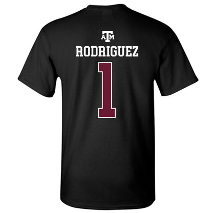 Texas A&M - NCAA Women's Volleyball : Gabi Rodriguez - Black Out 2026 T-Shirt-1