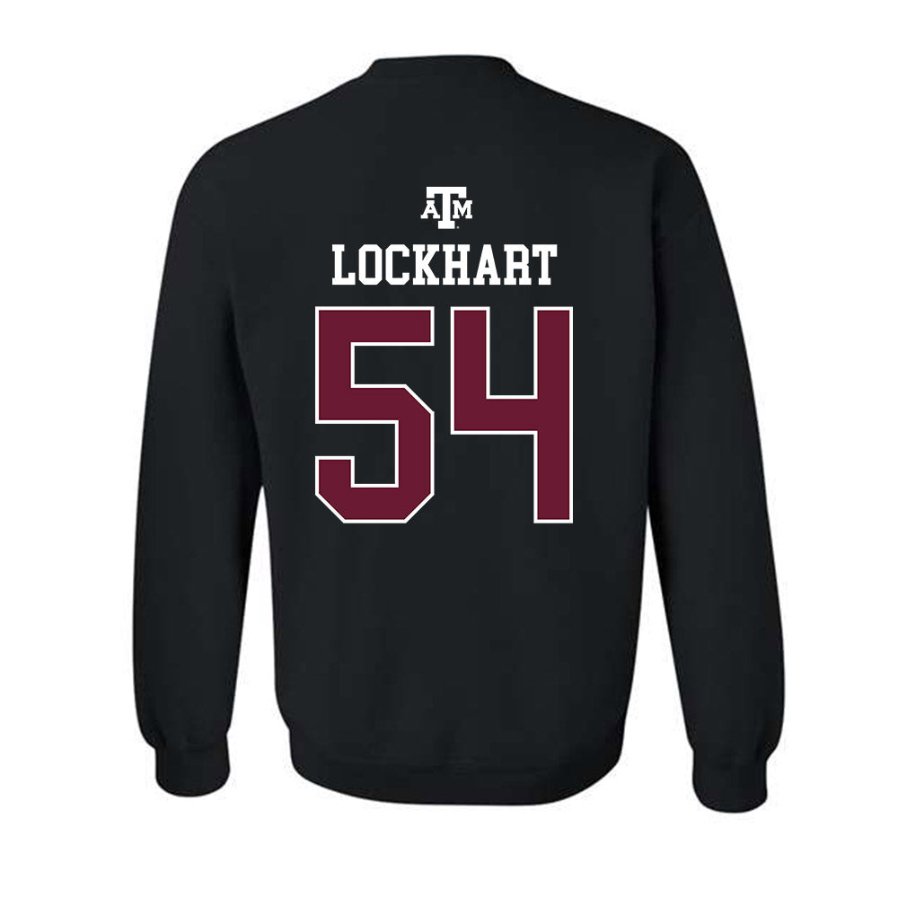 Texas A&M - NCAA Football : Jordan Lockhart - Black Out 2026 Crewneck Sweatshirt-1