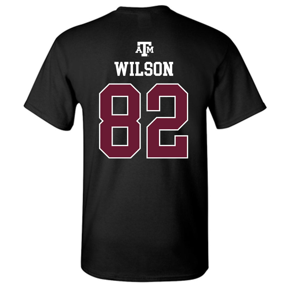 Texas A&M - NCAA Football : Jonah Wilson - Black Out 2026 T-Shirt-1