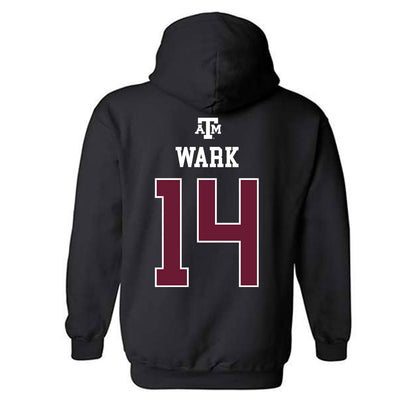 Texas A&M - NCAA Softball : Micaela Wark - Black Out 2026 Hooded Sweatshirt-1