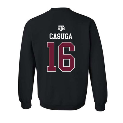 Texas A&M - NCAA Football : Helaman Casuga - Black Out 2026 Crewneck Sweatshirt-1