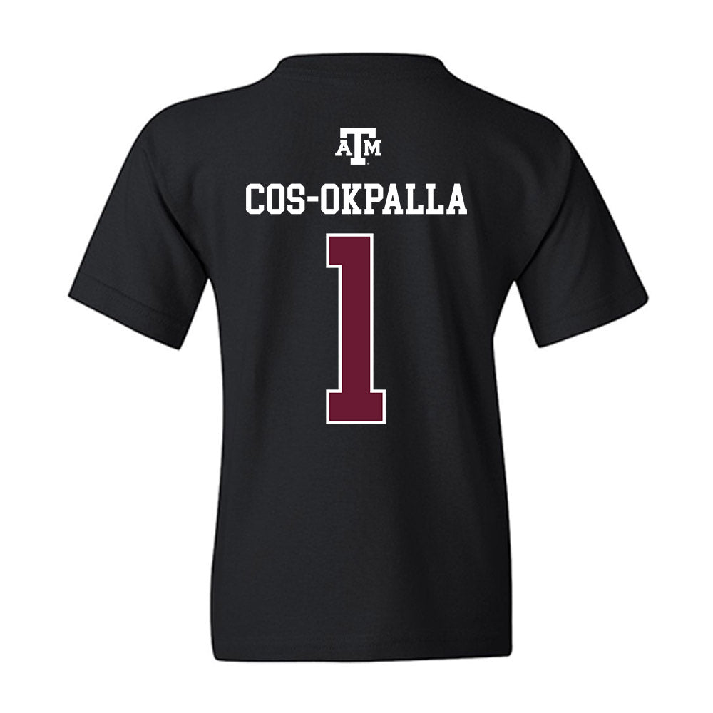 Texas A&M - NCAA Women's Volleyball : Ifenna Cos-Okpalla - Black Out 2026 Youth T-Shirt-1