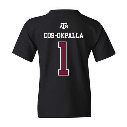 Texas A&M - NCAA Women's Volleyball : Ifenna Cos-Okpalla - Black Out 2026 Youth T-Shirt-1