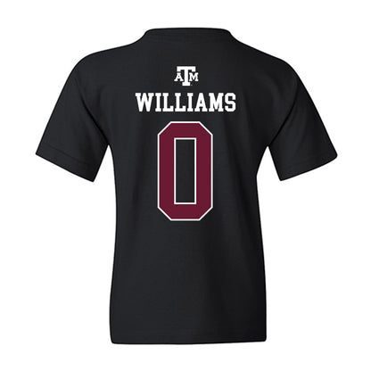 Texas A&M - NCAA Football : Izaiah Williams - Black Out 2026 Youth T-Shirt-1