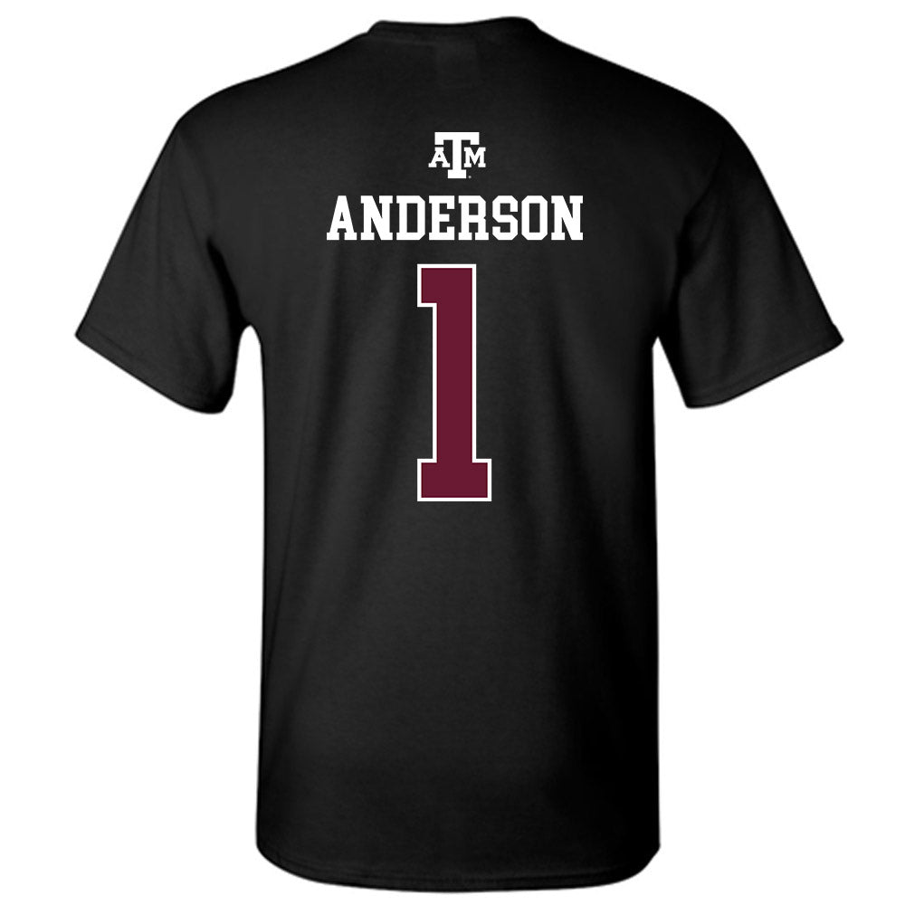 Texas A&M - NCAA Football : Bryce Anderson - Black Out 2026 T-Shirt-1