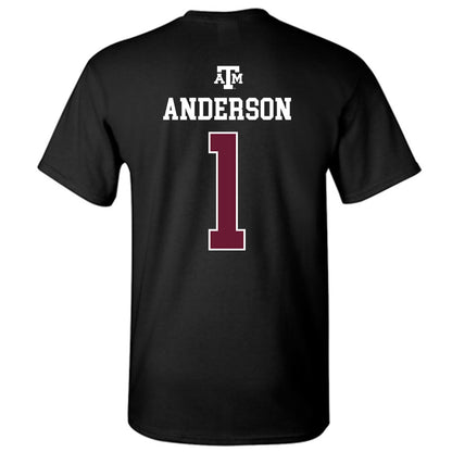 Texas A&M - NCAA Football : Bryce Anderson - Black Out 2026 T-Shirt-1