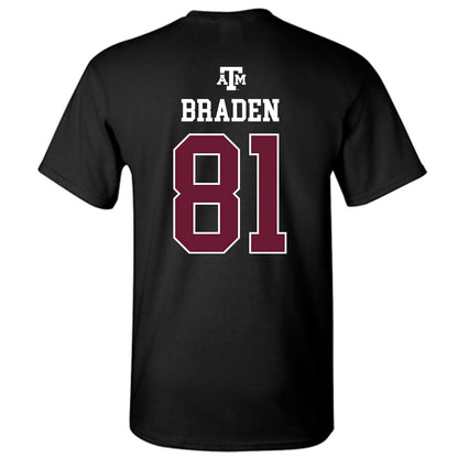 Texas A&M - NCAA Football : Luke Braden - Black Out 2026 T-Shirt-1