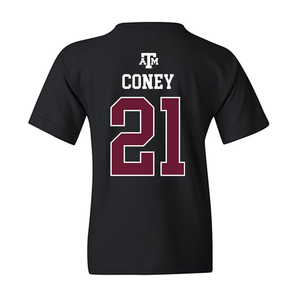 Texas A&M - NCAA Football : Ray Coney - Black Out 2026 Youth T-Shirt-1