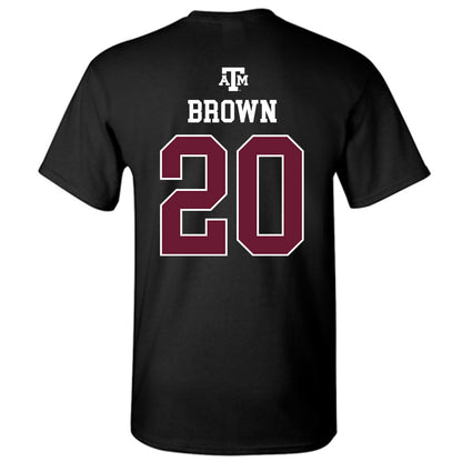 Texas A&M - NCAA Football : Michael Brown - Black Out 2026 T-Shirt-1