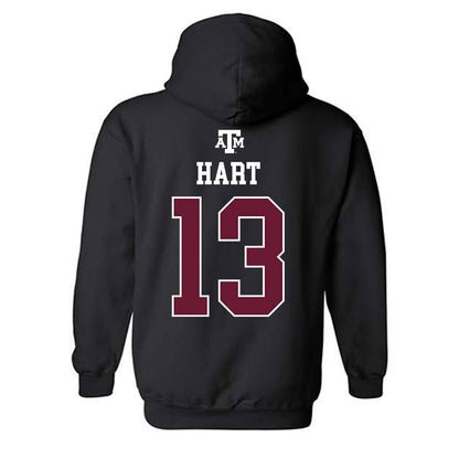 Texas A&M - NCAA Football : Brady Hart - Black Out 2026 Hooded Sweatshirt-1