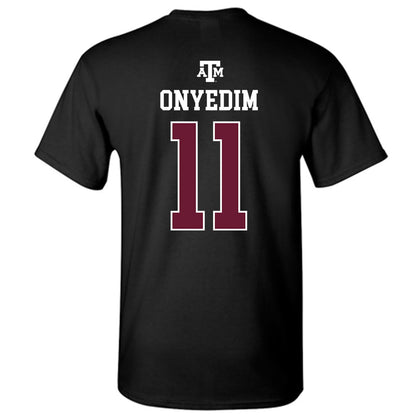 Texas A&M - NCAA Football : Tyler Onyedim - Black Out 2026 T-Shirt-1