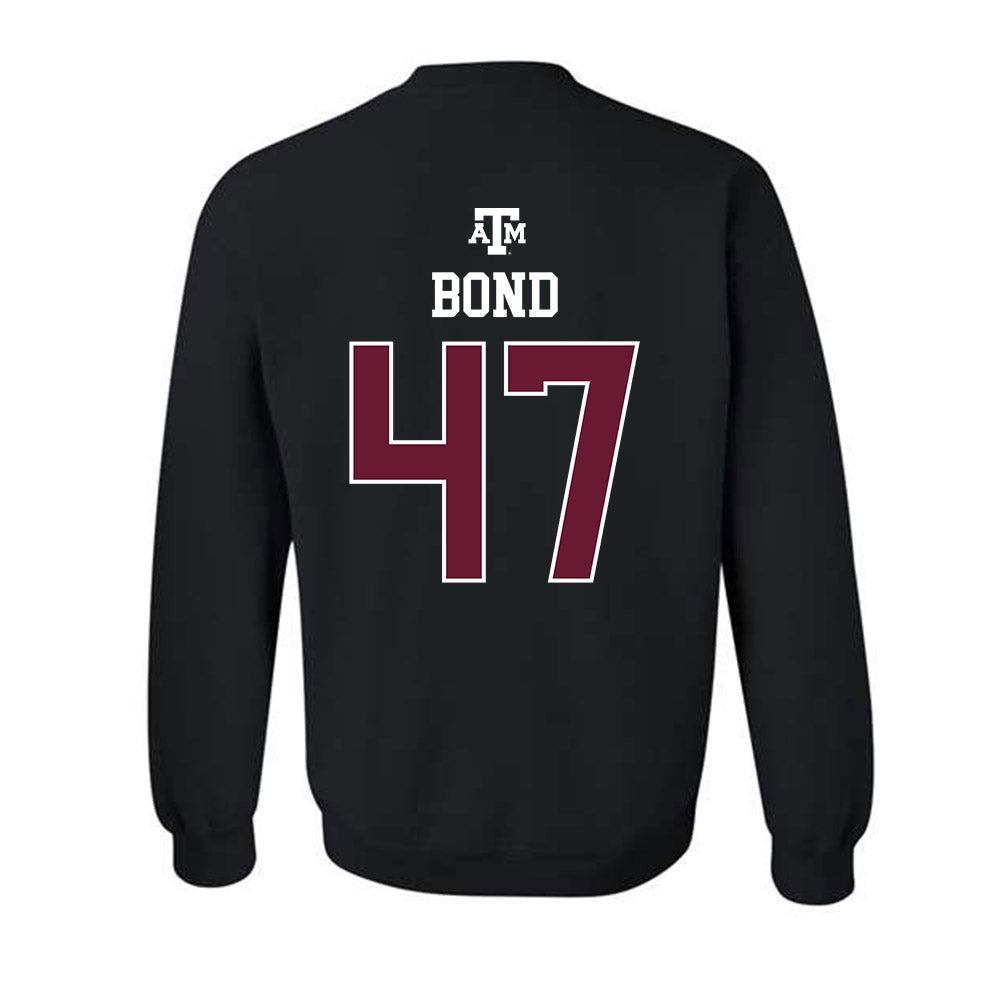 Texas A&M - NCAA Football : Randy Bond - Black Out 2026 Crewneck Sweatshirt-1